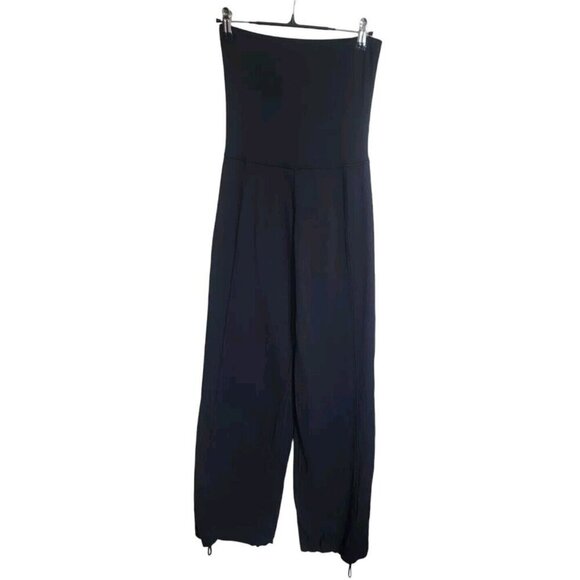 Lululemon Jumpsuit Womens 2 Black High-Rise Athleisure Minimalist Preppy Holiday - Picture 1 of 9